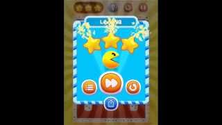 PAC-MAN Bounce - Puzzle Adventure Level 42 walkthrough solution for 3 stars
