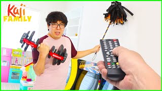 Pause and Control Daddy's Life for 24 hours Challenge!!!