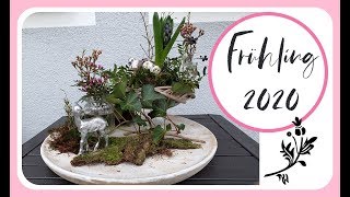Frühlingsdeko selber machen auf dem Tablett DIY Deko Idee 2020 - KatisweltTV I Frühling Inspiration