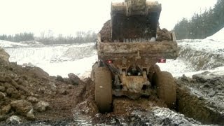 Stuck Volvo A25 Dumper Getting A Little Push