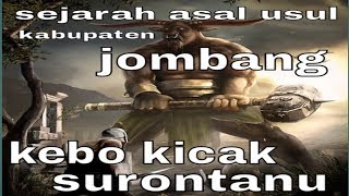 legenda kebo kicak surontanu | asal usul jombang