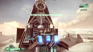 Tribes Ascend flying the Shrike