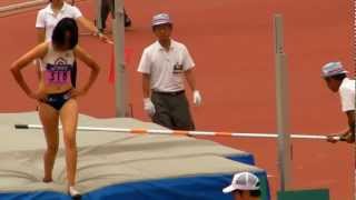 女子 走高跳 決勝 日本学生陸上競技個人選手権 2012.6.24