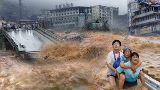 Probably the worst flood in history caught on camera in Japan