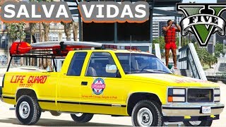 GTA V - LIFEGUARD : Salva Vidas #1 |  GMC  Pickup