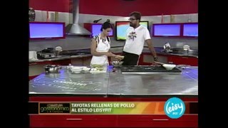AL ESTILO LEISYFIT: TAYOTAS RELLENAS DE POLLO