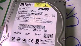 Western Digital WD400BB Spinup and Spindown