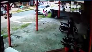 Rekaman CCTV Detik Detik Penculik Anak Terekam Jelas