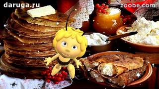 Милые прикольные поздравления с Масленицей, видео про блины на Масленицу