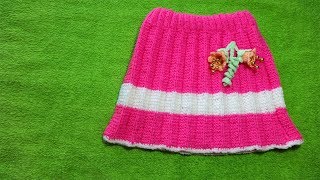 Вязание юбки для девочки трех лет. Вязание спицами