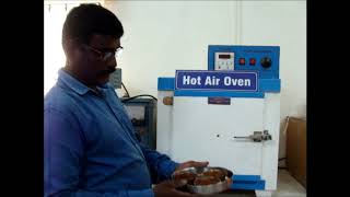 Water content by oven dry method