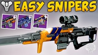 Destiny: EASIEST WAY TO GET A GOOD SNIPER! Best Sniper Farming Method & My Perk Rolls