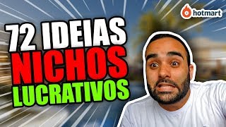 72 IDEIAS DE NICHOS LUCRATIVOS para GANHAR DINHEIRO ONLINE! HOTMART, MONETIZZE | por André Honorato