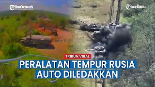 Tank dan Peralatan Tempur Rusia Dibuat Babak Belur Serangan Roket hingga Drone Ukraina