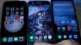 экспресс тест Xiaomi Redmi 6A VS ~iPhone7 ~Samsung S6 ~Redmi 5