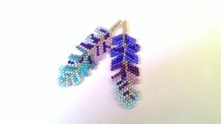 Мастер класс и схема  плетения пера  Программа BeadTool 4 ч1