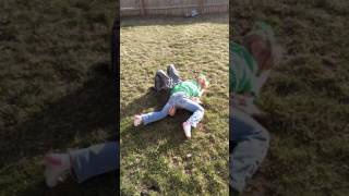 Brother vs sister wrestling