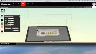 Export .STL file and put into MakerBot Makerware - settings