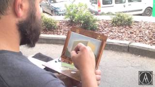 Показательный этюд, построение цветояркой гармонии трезвучия