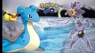 Pokemon go: Machoke & starmie gameplay vs Lapras