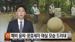폐비 윤씨, 문효세자 태실 첫 발굴 190930 [TBC-띠비띠]