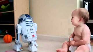 Baby Talks To R2D2