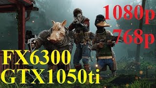 Mutant Year Zero: Road to Eden - GTX 1050 Ti 4GB + FX 6300 + 8GB - 1080p - 768p