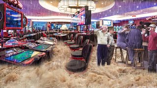 Incredible flood! ️The strip is destroyed! Las Vegas casinos drowned!