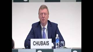 Anatoly Chubais speaking at STS Forum Kyoto 2012