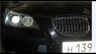 Как снять, подтянуть бампер на BMW e60