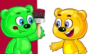 #МУЛЬТИК УЧИМ ЦВЕТА ʕ•ᴥ• ʔ Папа - пальчик Мама – пальчик Развивающий мультик и Песенки ДЕТЯМ.  Мишки