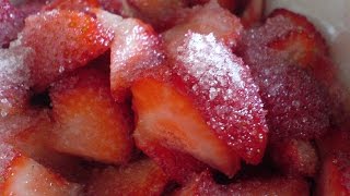 Простые рецепты, заморозка клубники/Simple recipes, freezing of strawberry