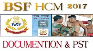 BSF Head Constable Ministerial / Assistant Sub-Inspector Documentation / Physical Standard Test 2017
