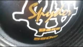 SPYDER ALTO-FALANTES,TESTE KAOS BASS 550W!!!