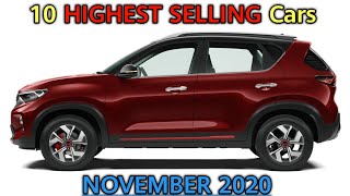Top 10 Highest Selling Cars in November 2020