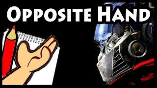 Drawing Optimus Prime - LEFT HANDED CHALLENGE!