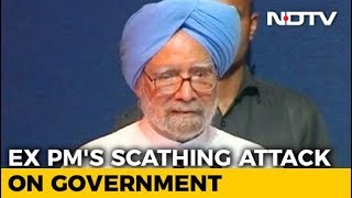 Manmohan Singh's Cutting Attack On PM Modi Over Black Money, Notes Ban