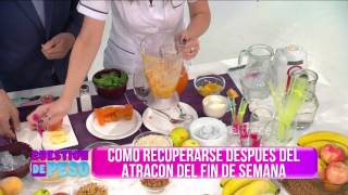 Animate a este delicioso licuado de manzana, mandarina, avena, trigo y nueces