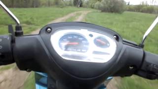 На мопеде по тайге.