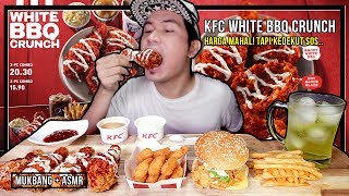 REVIEW: KFC WHITE BBQ CRUNCH & SHRIMP POPPERS! SEDAP TAPI KEDEKUT SAUCE | ASMR MUKBANG