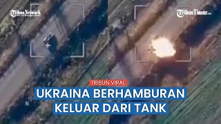 Drone Kamikaze Rusia Hantam dan Bombardir BRDM-2 Ukraina