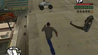 GTA SA Busted fails off the building 3