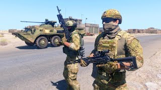 ARMA 3 - FT-2 -  США vs Россия! Симулятор боевых действий. Учу нуба играть
