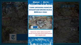 SHORT | Imbas Dihantam Drone FPV Rusia Berkali-kali, Kendaraan Militer Ukraina Terbakar Hebat