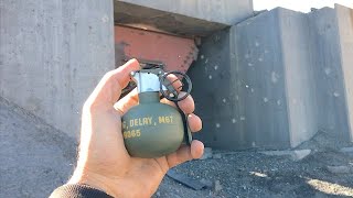 throwing a real call of duty grenade in my grandpa’s bunker