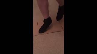 Trampling cardboard
