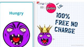 Agario mobile NEW FREE SKIN HUNGRY SKIN *NO COINS NEEDED*