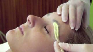 Waxing with hot film wax