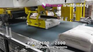 Паллетайзер GoldPack PAL2400-2800 с верхней загрузкой.