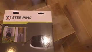 Прочистка канализационной трубы насадкой Sterwins и мойкой высокого давления Интерскол